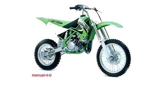 Product picture KAWASAKI KX60 KX80 KDX80 KX100 Service Manual 1989-2000